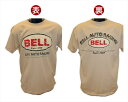 【モトグラフィックス】 【4580041200165】 MT-BELL-BEIGE-M Tシャツ SAND-BEIGE #M Bell Auto Racing