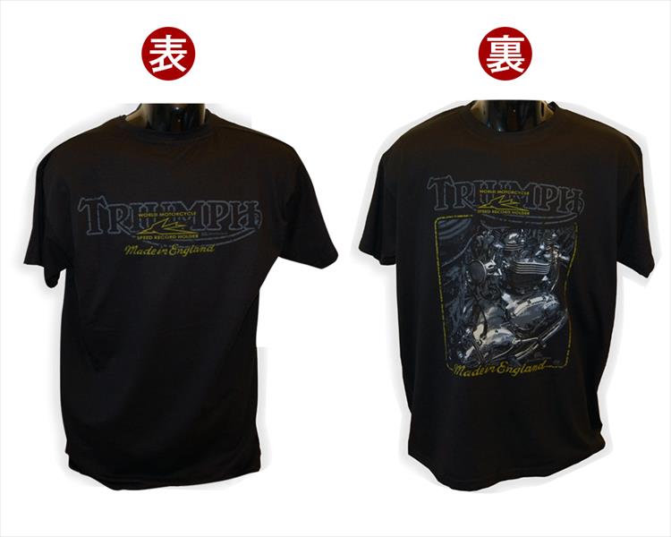 【モトグラフィックス】 【4580041200509】 MT-BONNEVILLE-XL Tシャツ BLK ＃XL Triumph Bonneville T1..