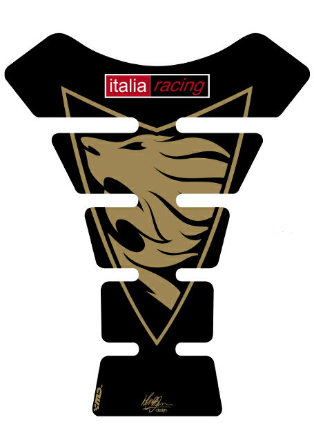 【定形外郵便】【モトグラフィックス】 【4580041210935】 MT-TA005A タンクパッド BLK APRILIA SPINE