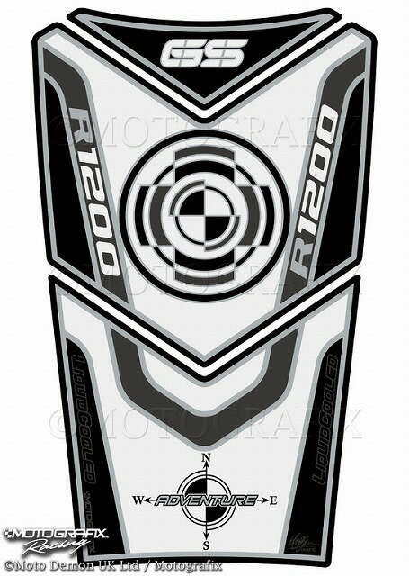 【定形外郵便】【モトグラフィックス】 【4580041212793】 MT-TB021W タンクパッド WHT R1200GS Adventure 14-16