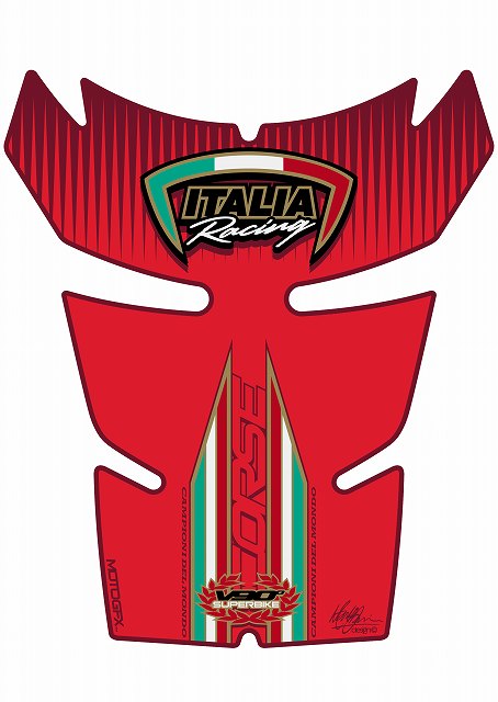 【定形外郵便】【モトグラフィックス】 【4580041214162】 MT-TD011R タンクパッド RED DUCATI 848／10..