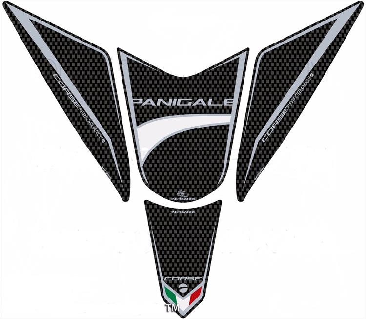 【定形外郵便】【モトグラフィックス】 【4580041214544】 MT-TD025C タンクパッド CARBON DUCATI PANIGALE