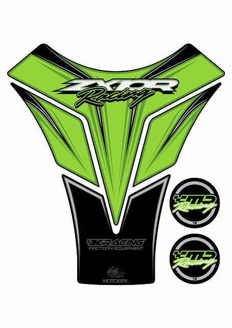 【定形外郵便】【モトグラフィックス】 【4580041216722】 MT-TK015G タンクパッド GRN ZX-10R 10-