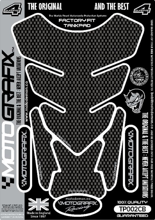 【定形外郵便】【モトグラフィックス】 【4580041217798】 MT-TP002CB タンクパッド プレーン カーボン..