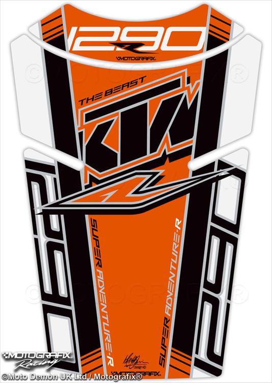   MT-TKTM08WKO タンクパッド ホワイト／ブラック／オレンジ 1290 Super Adventure R 17-19