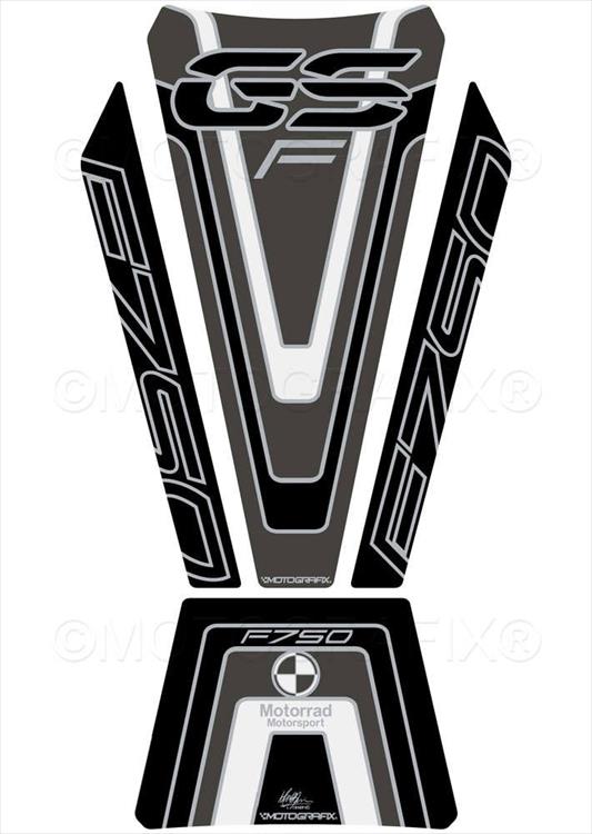 【定形外郵便】【モトグラフィックス】 【4580041243421】 MT-TB042EK タンクパッド GRY／BLK BMW F750..