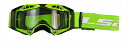 【LS2(エルエスツー)】 【4562343603240】 7201001060 LS2 AURA GOGGLE BLACK GREEN / CLEAR LENS -