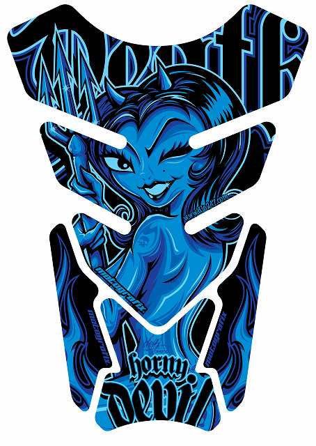 【定形外郵便】【モトグラフィックス】 【4580041210409】 MT-ST074B タンクパッド BLU STREET QUADPAD