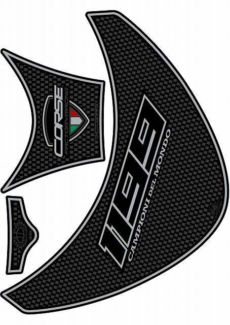 【定形外郵便】【モトグラフィックス】 【4580041214391】 MT-TD020C タンクパッド CARBON STYLE DUCAT..