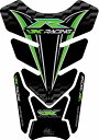 【定形外郵便】【モトグラフィックス】 【4580041216616】 MT-TK012GK タンクパッド BLK/GRN KAWASAKI QUADPAD(2)