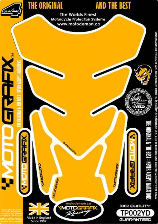 【定形外郵便】【モトグラフィックス】 【4580041217934】 MT-TP002YD タンクパッド プレーン イエロー..