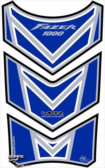 【定形外郵便】【モトグラフィックス】 【4580041222051】 MT-TY028B タンクパッド ブルー FAZER1000