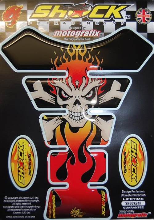 【定形外郵便】【モトグラフィックス】 【4580041229135】 MT-SHOCK24RS1 タンクパッド BLK／BEG／RED ..