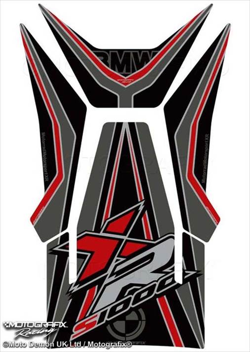 【定形外郵便】【モトグラフィックス】 【4580041243643】 MT-TB050RG タンクパッド BLK／RED／GRY BMW S1000XR 20-21