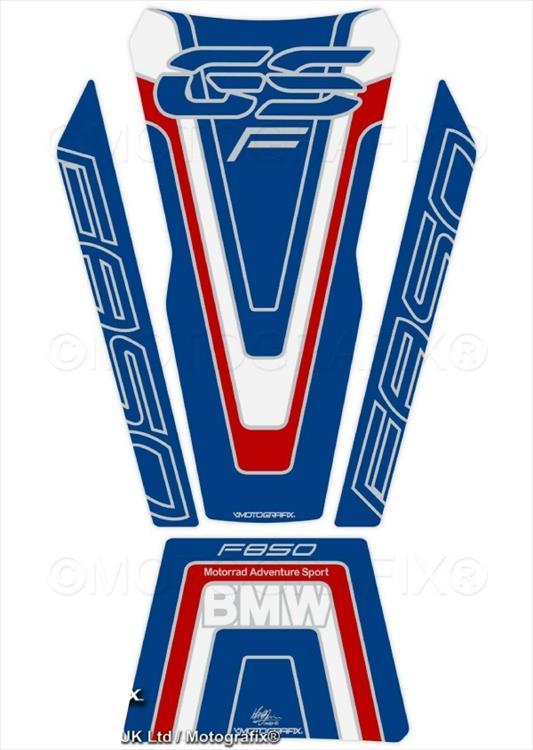 【定形外郵便】【モトグラフィックス】 【4580041244725】 MT-TB054RLY タンクパッド BLU／RED／WHT BM..