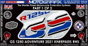 【モトグラフィックス】 【4580041245203】 MT-KB035LARA-R ボディパッド KNEE 右側 BMW R1250GS Adventure Rallye 21-