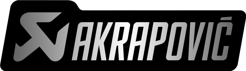 定形外【4538792850351】【送料無料】【AKRAPOVIC(アクラポビッチ)】 AKRAPOVIC アルミ耐熱ステッカー 横(40mmx135mm) ドレスアップパーツ