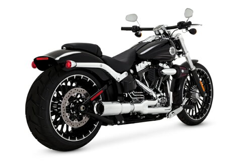 【4548916978861】【送料無料】【Vance&Hines (バンスアンドハインズ)】 ハイアウトプット　2in1 フルエギゾーストマフラー　クローム　FXSB／SE 13-17用 【ハーレー用】