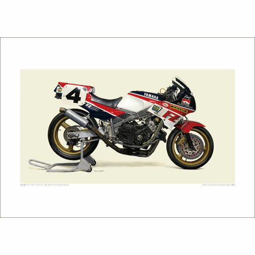 ヤマハ YAMAHA 1986 FZ750 Racer A2ポスター