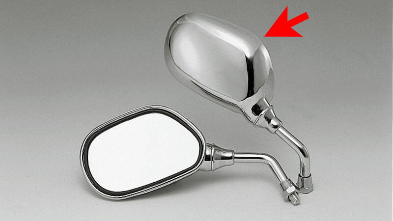 キジマ (KIJIMA) 【4934154129491】 ミラー ミニ メッキ 8mm R 右側用