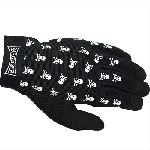 RIDEZ　ライズ 【4527625103573】 RIDEZ MECHANIC GLOVES SKULL L RMG113　バイク用メカニックグローブ　スカル　Lサイズ