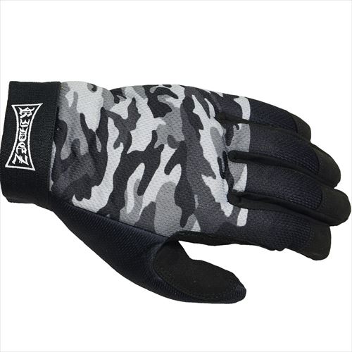 RIDEZ　ライズ 【4527625103634】 RIDEZ MECHANIC GLOVES CAMO/GY L RMG116　バイク用メカニックグローブ　カモ/グレー　Lサイズ