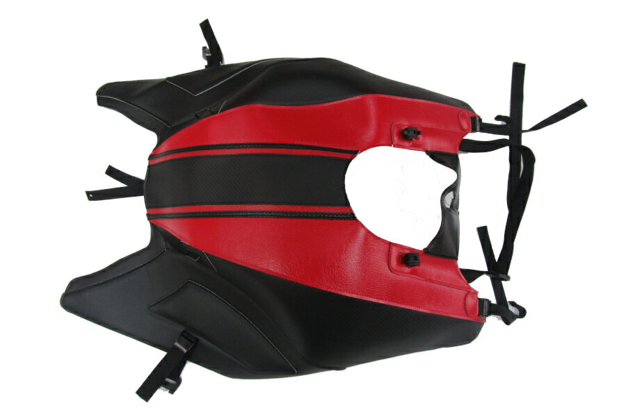 バグスター 【4550255552497】 BAGSTER タンクカバー ブラック／レッド DIAVEL1200 11-19
