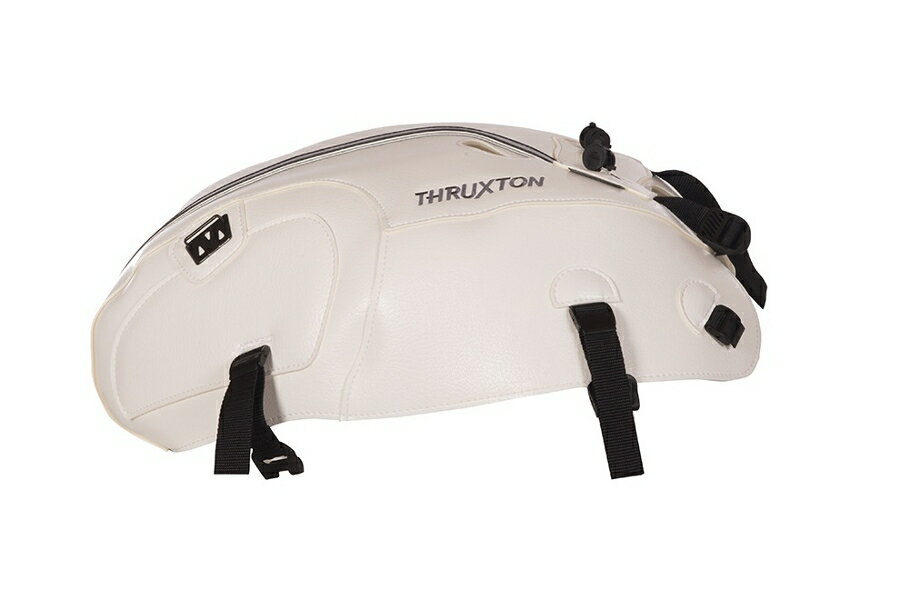 バグスター 【4549950196075】 BAGSTER タンクカバー ホワイト／ブラック／シルバー THRUXTON1200／1200R 16-18