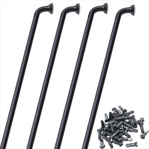 asahi(アサヒ) 【4562333351236】 48815000 あさひ 15Gスポーク&ニップル36本入り ブラック 180mm(4)