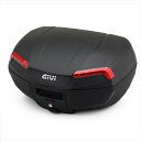 GIVI ジビ 【4909449614839】 35324 リアボックス 46L 未塗装ブラック モノロックケース インナーマット付属 RIVIERAシリーズ E46N レッドレンズ バイク用