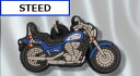 【ホンダ純正】STEED スティード　車種別 PVCキーホルダー 【0SYEPX9LJJF】