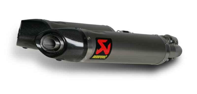 受注発注品 AKRAPOVIC 【4538792652429】 e1仕様 SLIP ON LINE チタン(カーボンエンド)APRILIA SHIVER750 10-16