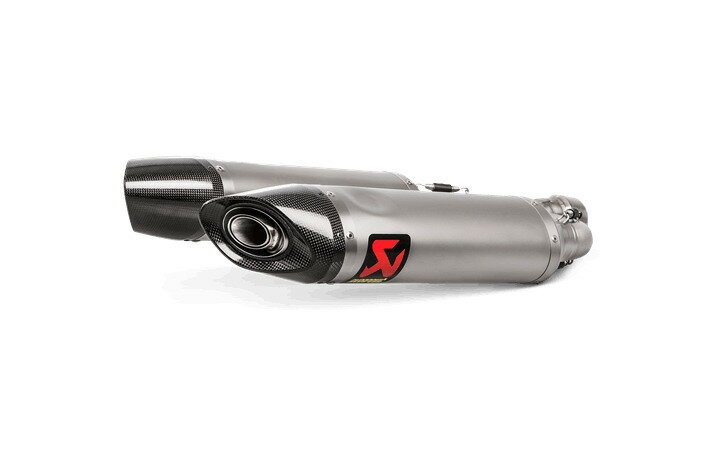 受注発注品 AKRAPOVIC 【4538792864976】 e4仕様 SLIP ON LINE チタン APRILIA SHIVER900 17-20