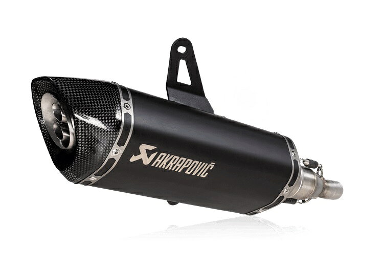 受注発注品 AKRAPOVIC 【4538792919287】 EC仕様 SLIP ON LINE チタン(ブラック) 触媒付 ITALJET DRAGSTER125/200 21-23