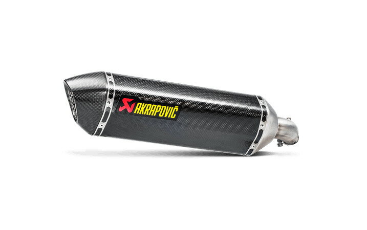 受注発注品 AKRAPOVIC 【4538792865263】 e4仕様 SLIP ON LINE カーボン SV650 16-23/X 18-23