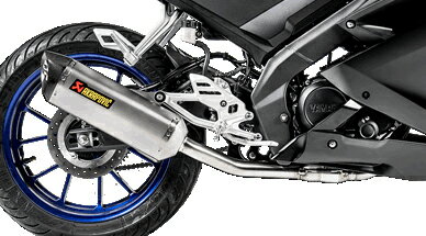 受注発注品 AKRAPOVIC 【4538792879543】 e4仕様RACING LINE(1-1)チタン YZF-R125/R15 19-20/MT-125 20