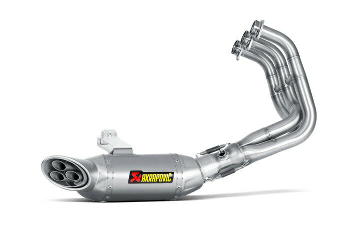 受注発注品 AKRAPOVIC 【4538792793658】 e1仕様 RACING LINE チタン MT-09 14-16/TRACER 15-16