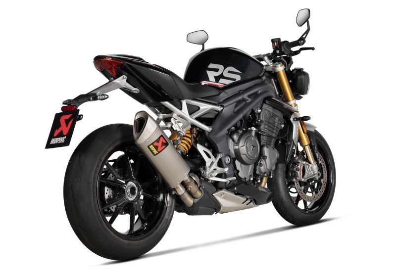 AKRAPOVIC 【4538792928586】 SLIP ON LINE チタン TRIUMPH SPEED TRIPLE1200RS 21-22 (2BL-PSJ1200/S)