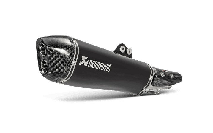 受注発注品 AKRAPOVIC 【4538792863924】 e4仕様 SLIP ON LINE ステン (ブラックマフラー) KYMCO AK550 17-20