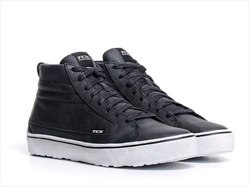 DAYTONA(デイトナ) 【4909449604847】 34308 TCX(ティーシーエックス) バイク用 ライディング シューズ 本革(フルグレイン牛革) 防水 CE規格 ストリート3 Waterproof ブラック/ブラック/ホワイト 25.5cm 34308