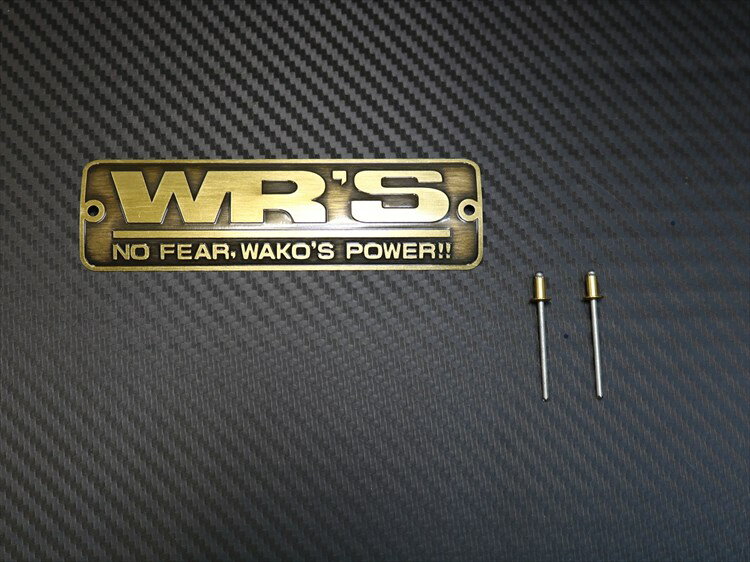 定形外 WR'S ダブルアールズ 【4582734411209】 0-40-P500031 サイレンサーエンブレム　（アンティーク..