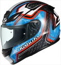 OGK KABUTO(オージーケーカブト) 【4966094602055】 SHUMA FROZE ブラック ブルー Lサイズ(59-60) フローズ バイク用 ヘルメット