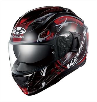 OGK KABUTO(オージーケーカブト) 【4966094609672】 KAMUI 3 ESTELLA　ブラックレッド Sサイズ(55-56)　エステラ　バイク用　ヘルメット　