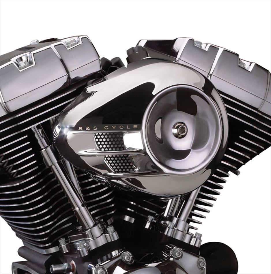 【4548916711758】 S＆S ステルス エアクリーナーキット エアストリーム クローム ツインカム 00-06 エスアンドエスサイクル