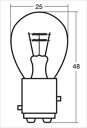 スタンレー 【4907894119855】 A4964ES 12V21/5 耐震 S25 BAY15d 【10個入り】 電球