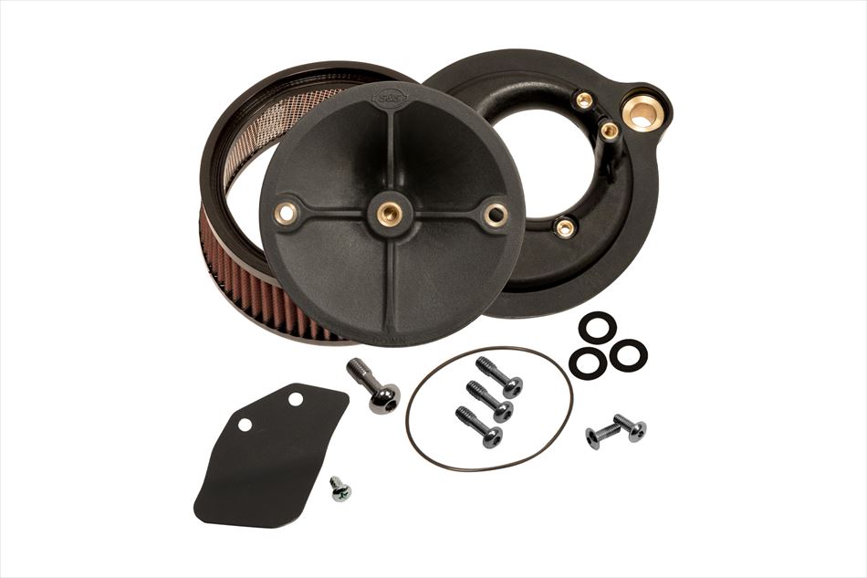 【4550255480875】 S＆S ステルス エアクリーナーキット カバーなし ミルウォーキーエイト 17-23 エスアンドエスサイクル