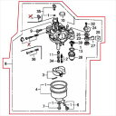 Honda(ホンダ) キャブレターASSY　BE87P　HSS970i、HSS1170i、HSS1180i用 16100-ZF5-H03