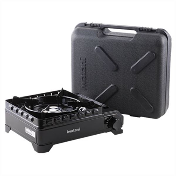 IWATANI(岩谷産業) 【4901140905391】 CBODX1BKS アウトドア　こんろ　『タフまる』（黒）　ケース付き　防災　用品　BBQ　コンロ　キャンプ　CB-ODX-1-BK-Sのサムネイル