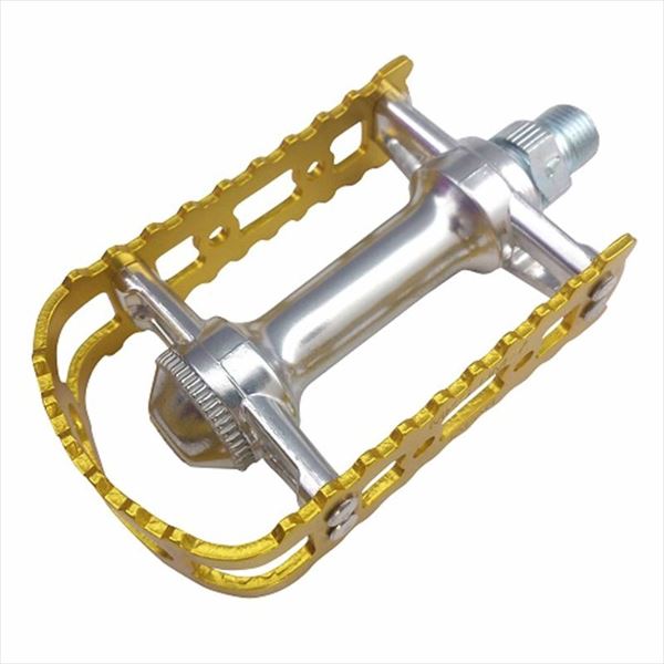 三ヶ島製作所 【4560369001774】 ペダル BM-7 ゴールド 自転車ペダル サイクル パーツ 部品 スポーツ自転車