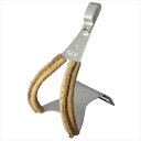 三ヶ島製作所 【4560369003549】 TOE CLIP ALLOY w/leather 皮付トークリップ サイズ:S アルミ 自転車ペダル サイクル 部...